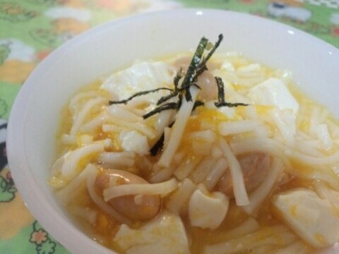 かぼちゃと豆腐のあったかにゅうめん☆離乳食